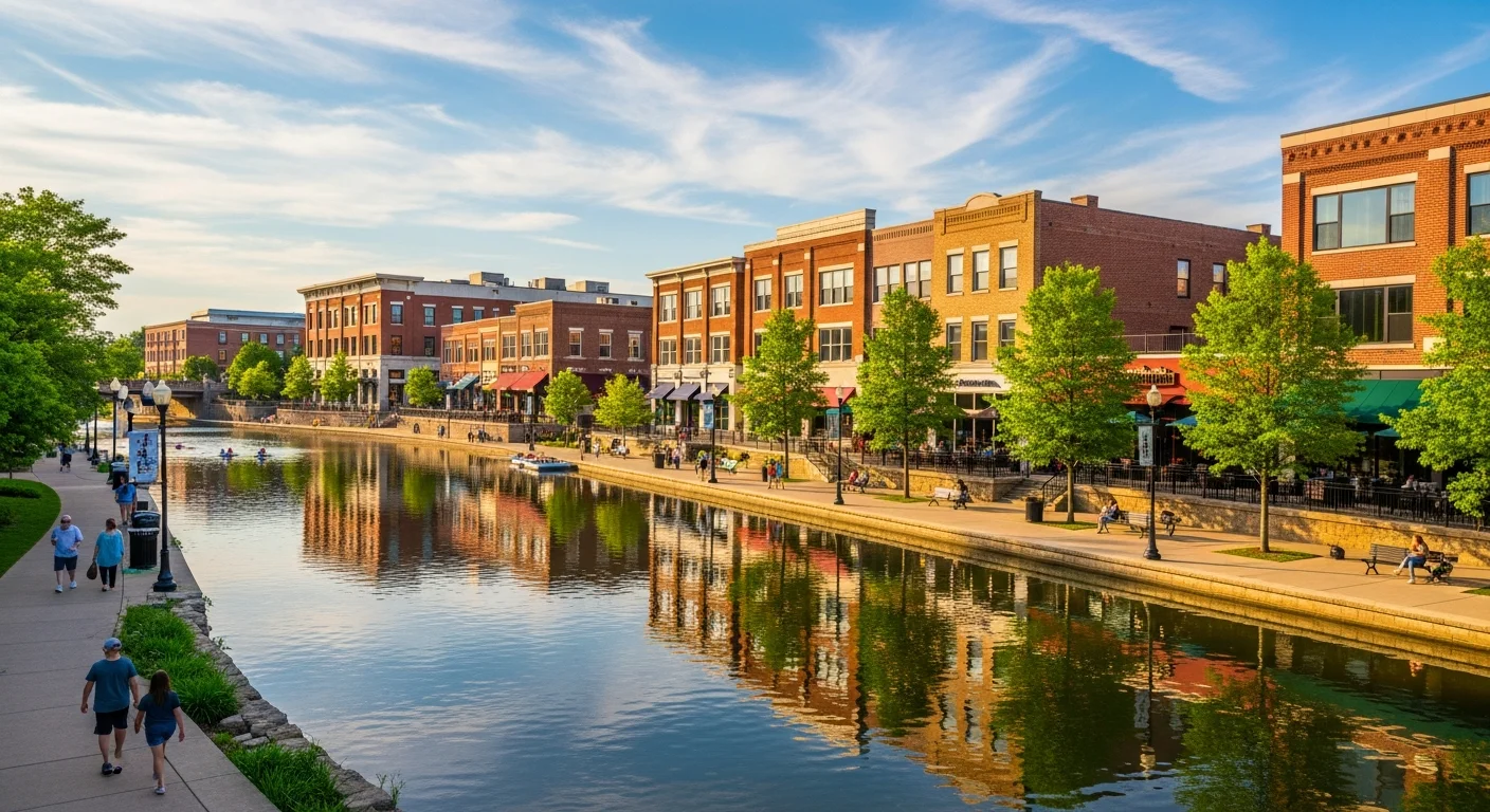 Downtown Naperville Illinois Riverwalk